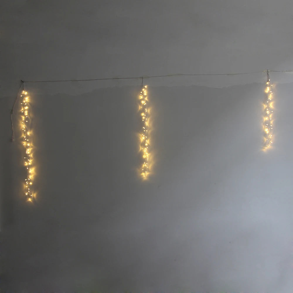 2.4M LED Rope String Lights Fairy Lamp Garland For Patio Camping Wedding Tree Garden Party Street Christmas Decoration