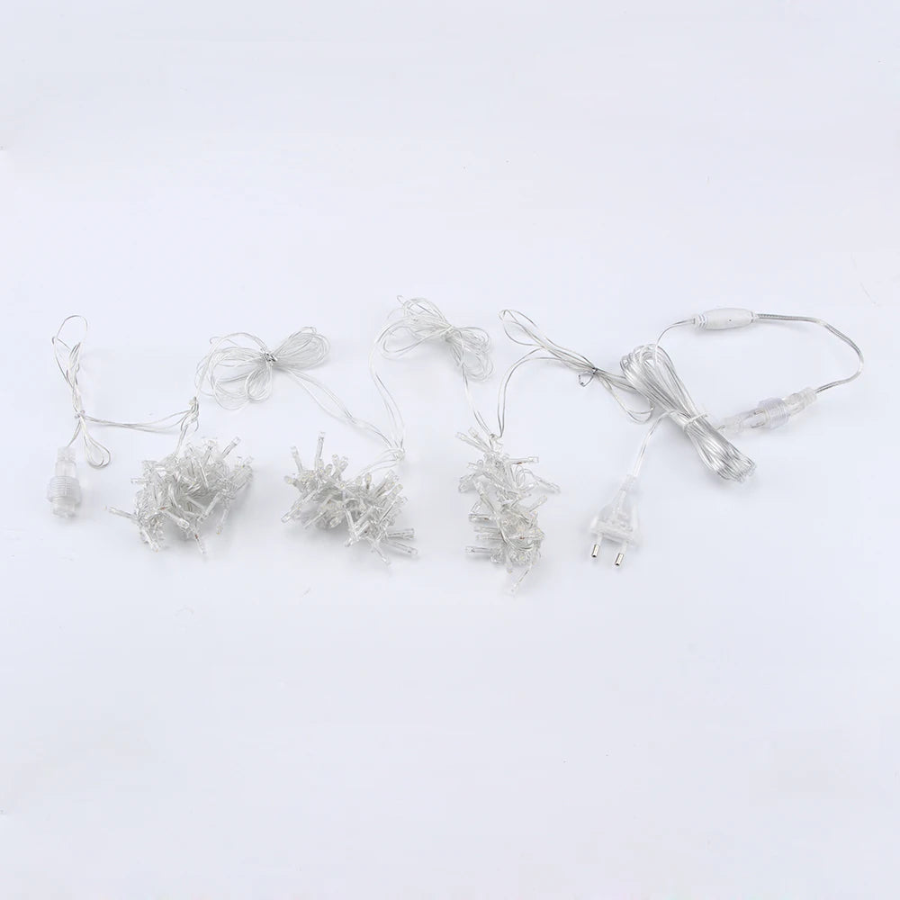 2.4M LED Rope String Lights Fairy Lamp Garland For Patio Camping Wedding Tree Garden Party Street Christmas Decoration