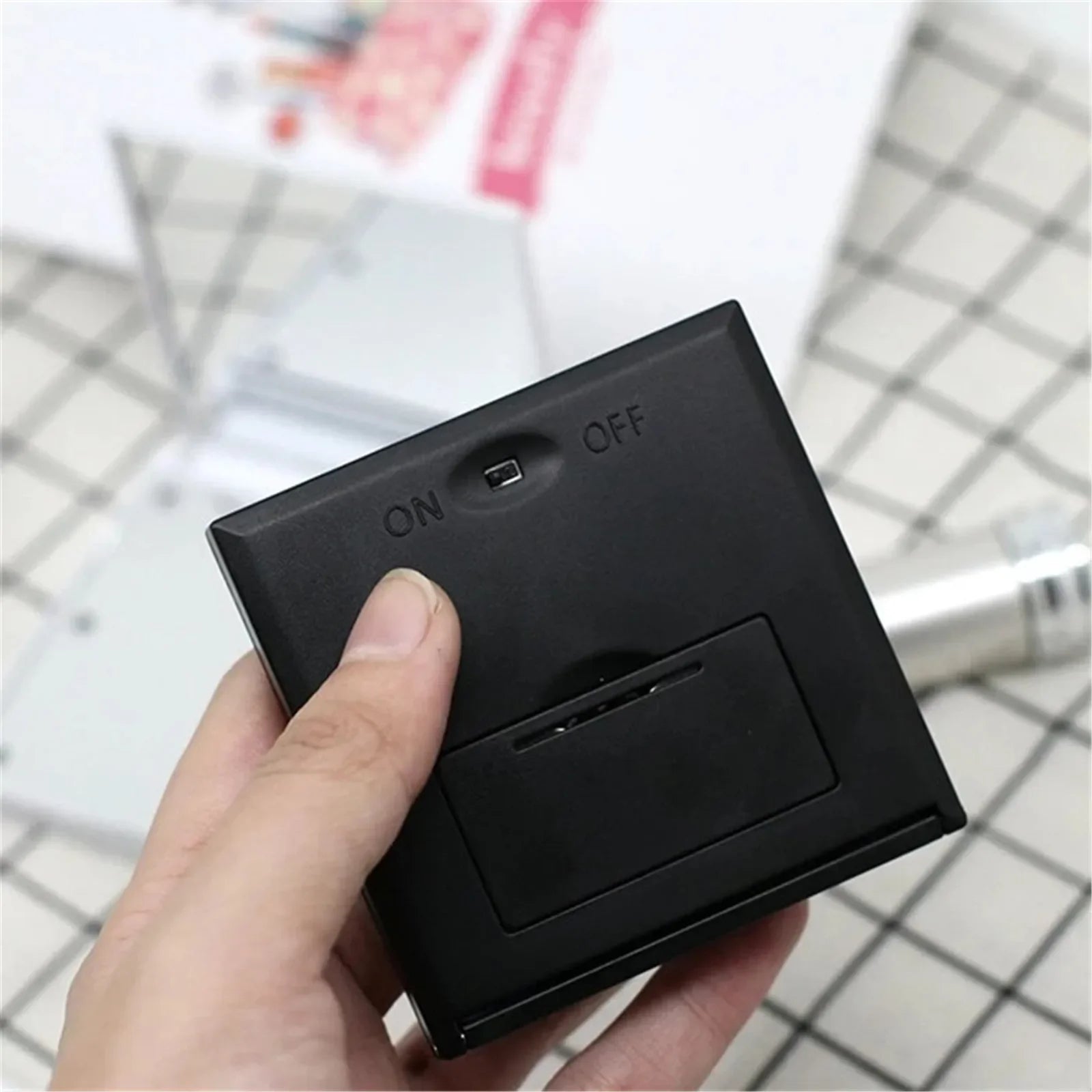 6 Led Makeup Mirror With Light  Magnifying Small Pocket Portable Travel Pink Black White Foldable Cosmetics Vanity Mirrors
