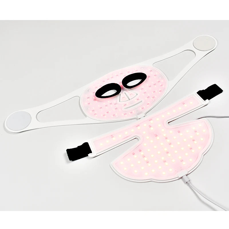 Food-Grade Silicone Material Led Mask Face and Neck Light Mask Led Mask Face Halloween