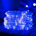 Solar LED Rope Lights Deck Outdoor Waterproof Garden String Lights Waterproof Light Belt Courtyard Christmas Atmosphere Decor ﻿