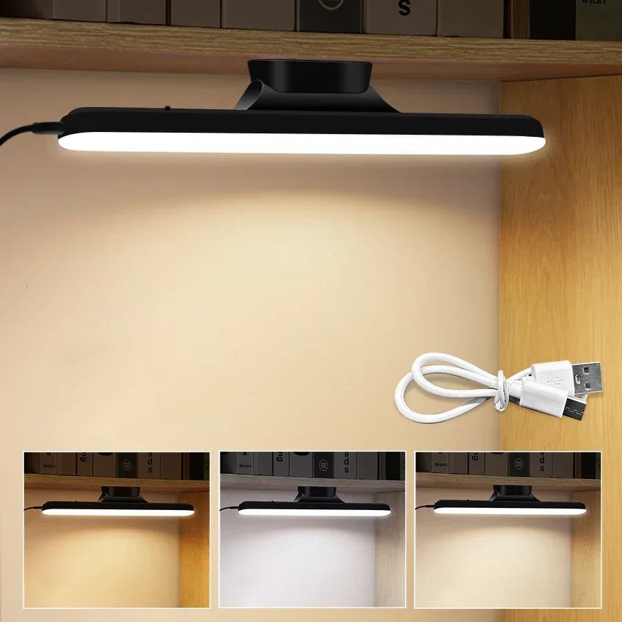 LED Mirror Front Makeup Light Rechargeable Hanging Magnetic Lamp Eye Protection Reading Lamp For Dormitory Wardrobe Closet Light