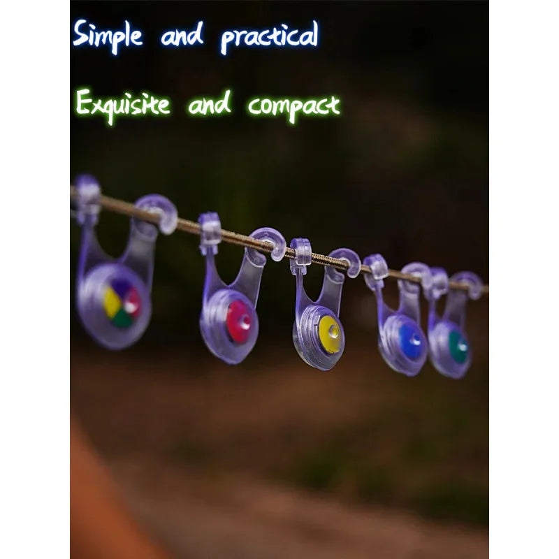 10 Pack LED Rope Lights - for Outdoor Camping, Fishing, and Tent Decoration
