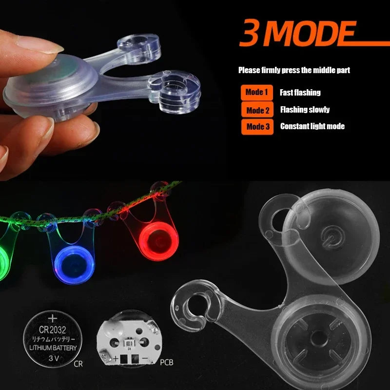 10 Pack LED Rope Lights - for Outdoor Camping, Fishing, and Tent Decoration