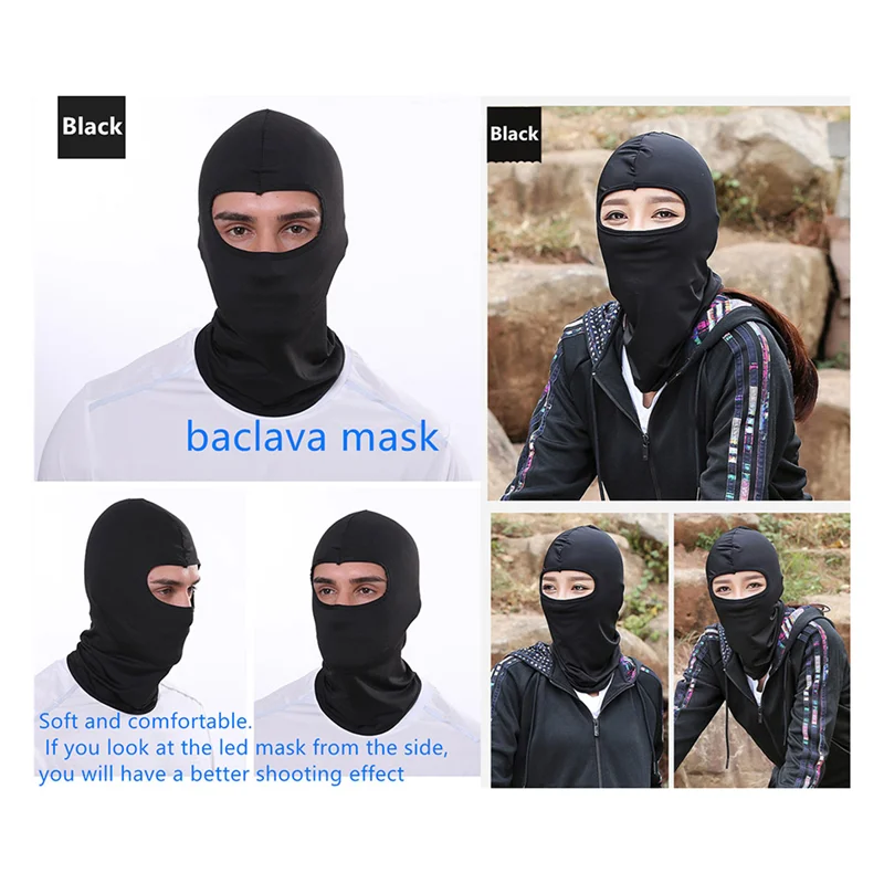 -MEOF Face LED Mask LED Face Mask Halloween Christmas DIY Animation Text Love Prank Concert Robot Face LED Mask