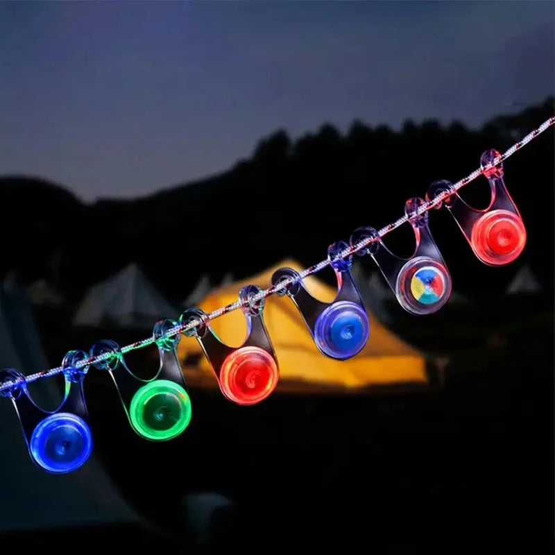 10 Pack LED Rope Lights - for Outdoor Camping, Fishing, and Tent Decoration