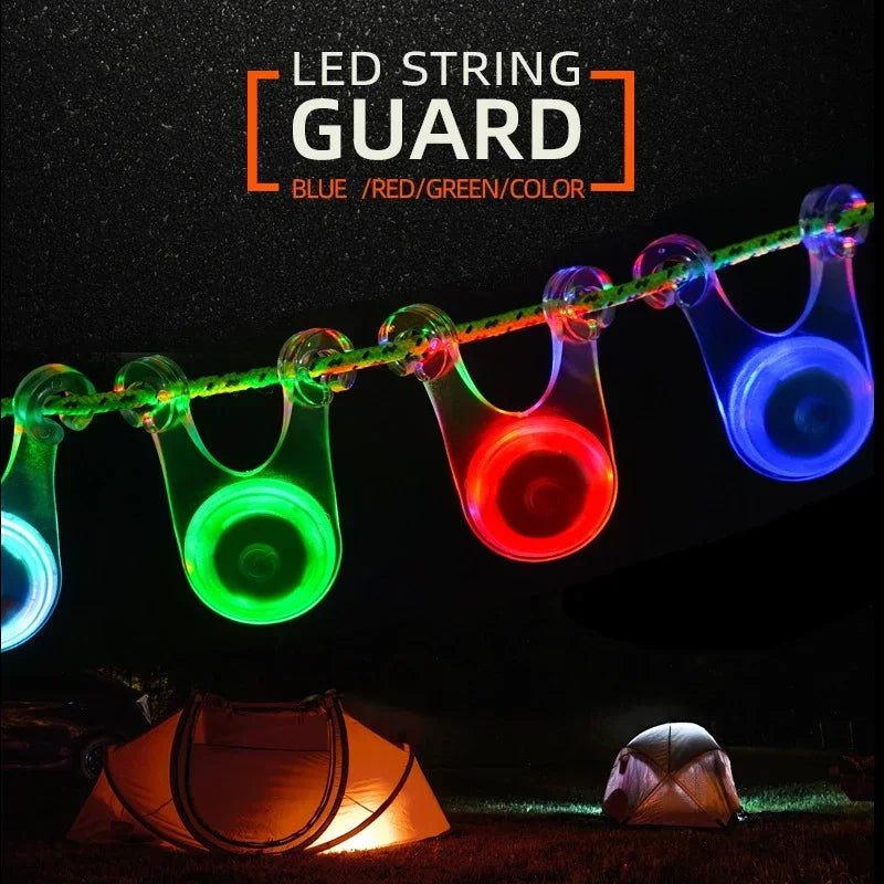10 Pack LED Rope Lights - for Outdoor Camping, Fishing, and Tent Decoration