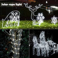 Solar Rope Lights IP65 Waterproof Outdoor Lamp LED Copper Fairy String Tube Lights for Party Garden Yard Home Wedding Christmas