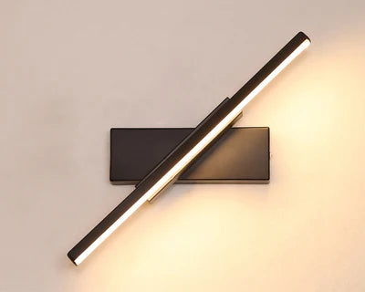 Modern 12W Led Mirror with Lights Crystal Rod Interior Lighting Fixture for Bedroom Bedside Aisle Corridor Nordic