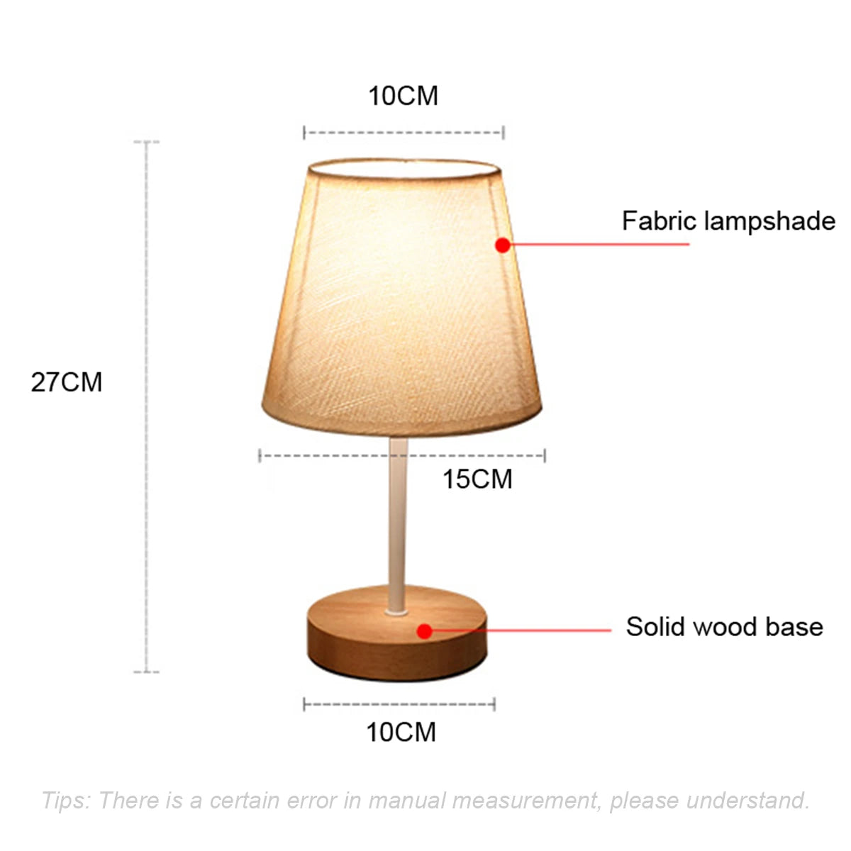 Led Bedside Lamp Night Light Desk Table Study Beside Room Bedroom Sleep Lighting Decoration Retro Pleated Sleeping
